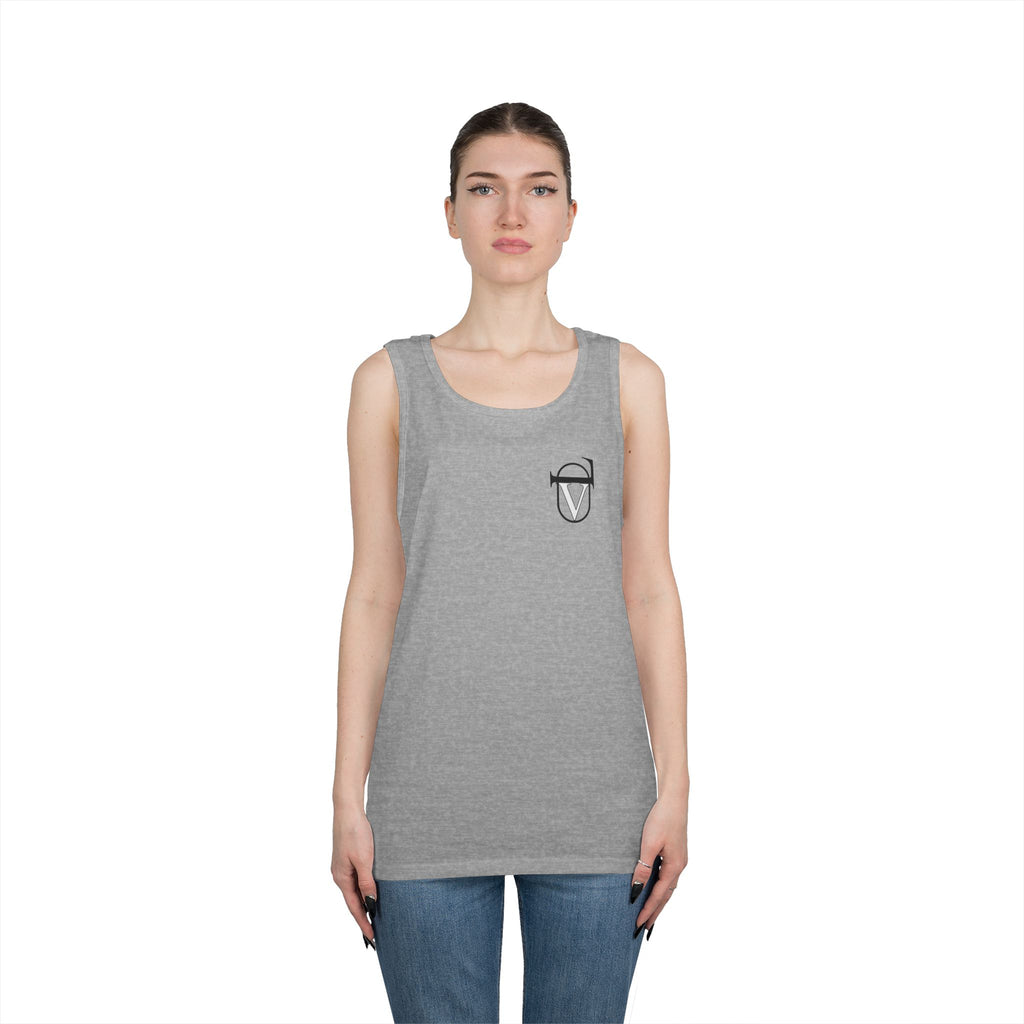 Unisex Heavy Cotton Tank Top - Comfortable Graphic Sleeveless Tee for Casual Wear, Summer Events, Gym, and Gifts
