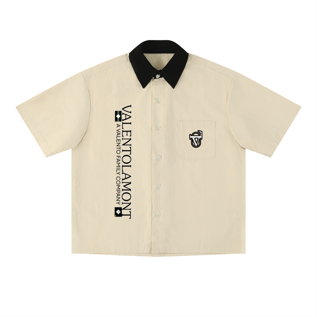 Unisex Color Block Short Sleeve Shirt