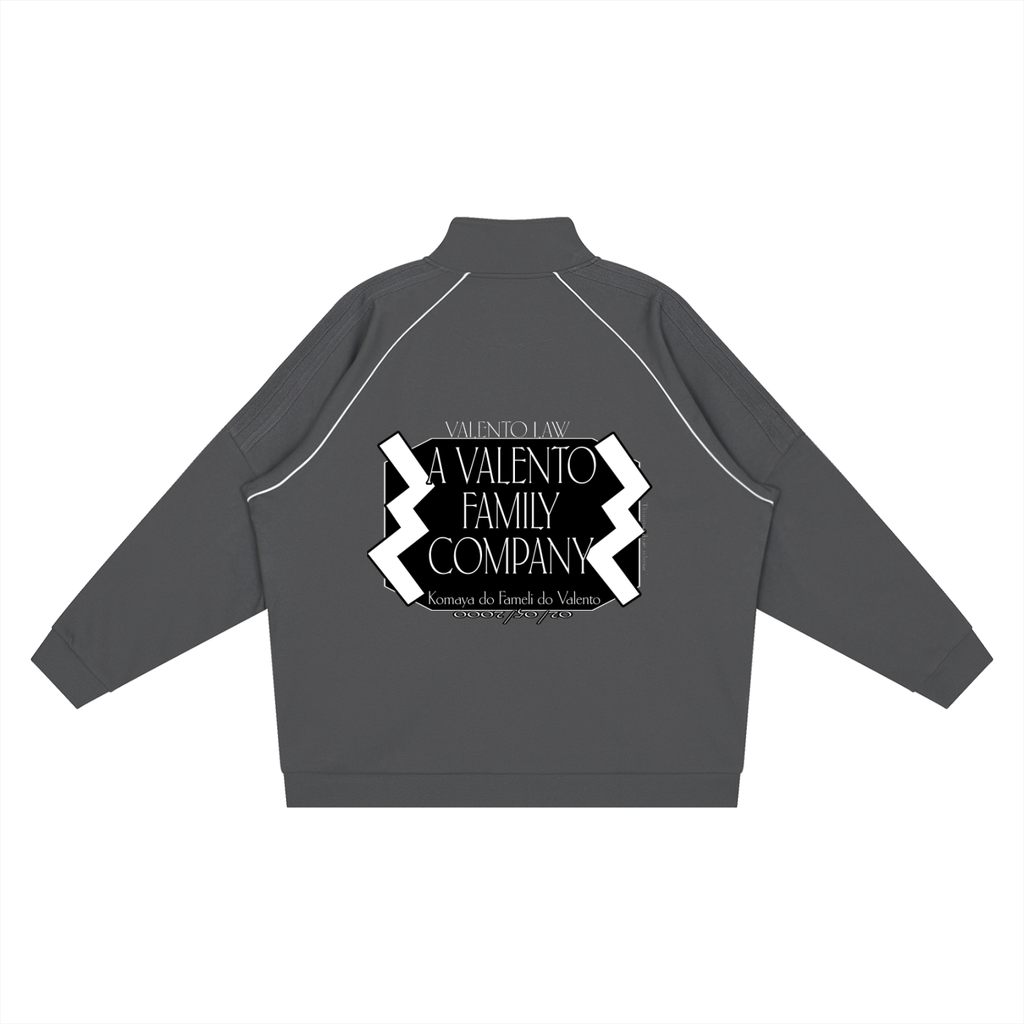 Reflection Striped Raglan Sleeve  Jacket