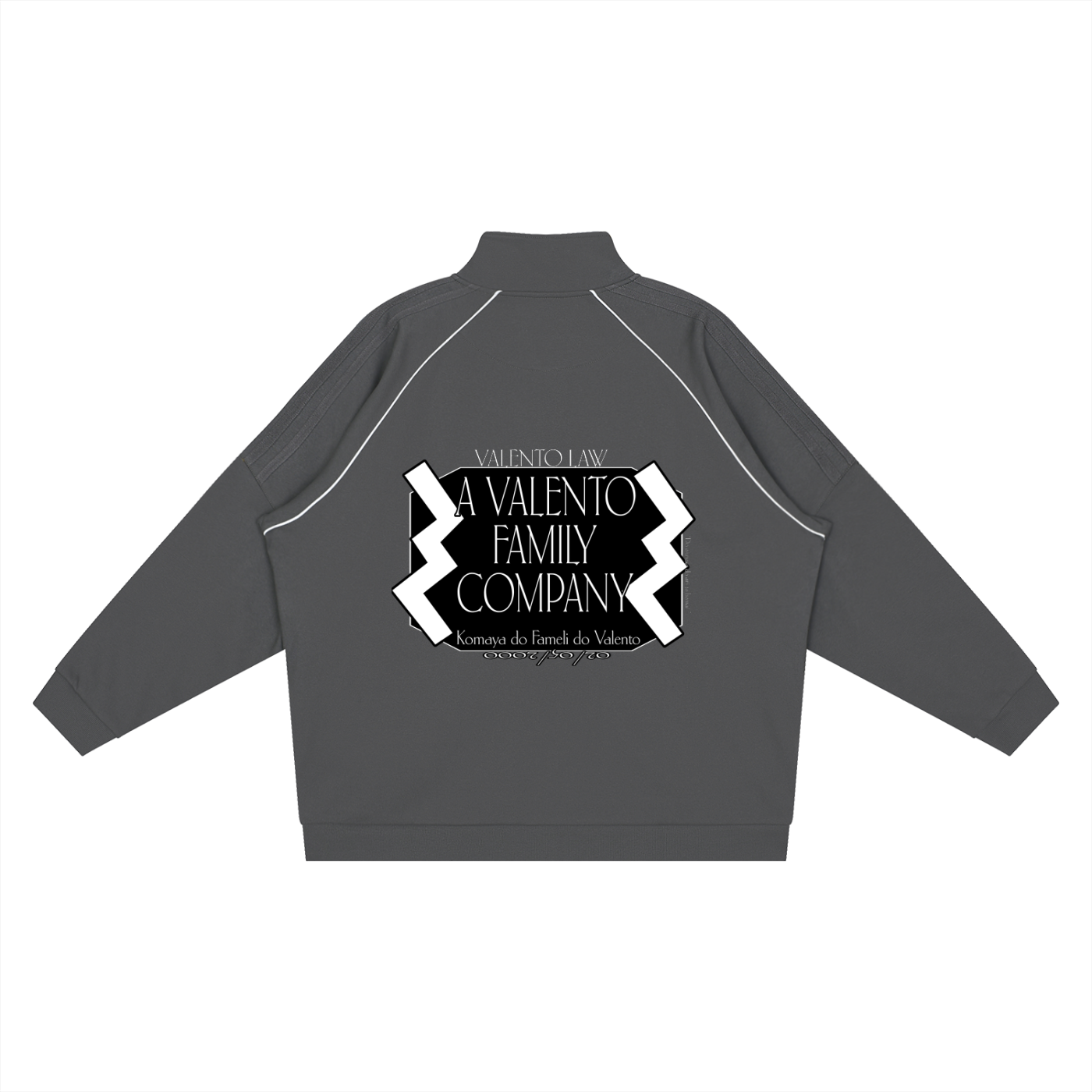 Reflection Striped Raglan Sleeve  Jacket