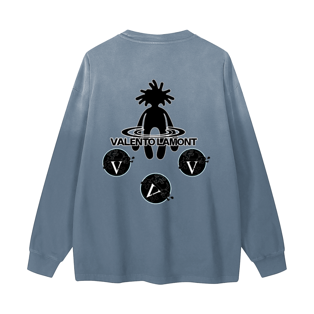 Gradient Vintage Washed Long Sleeve Tee - 270 GSM