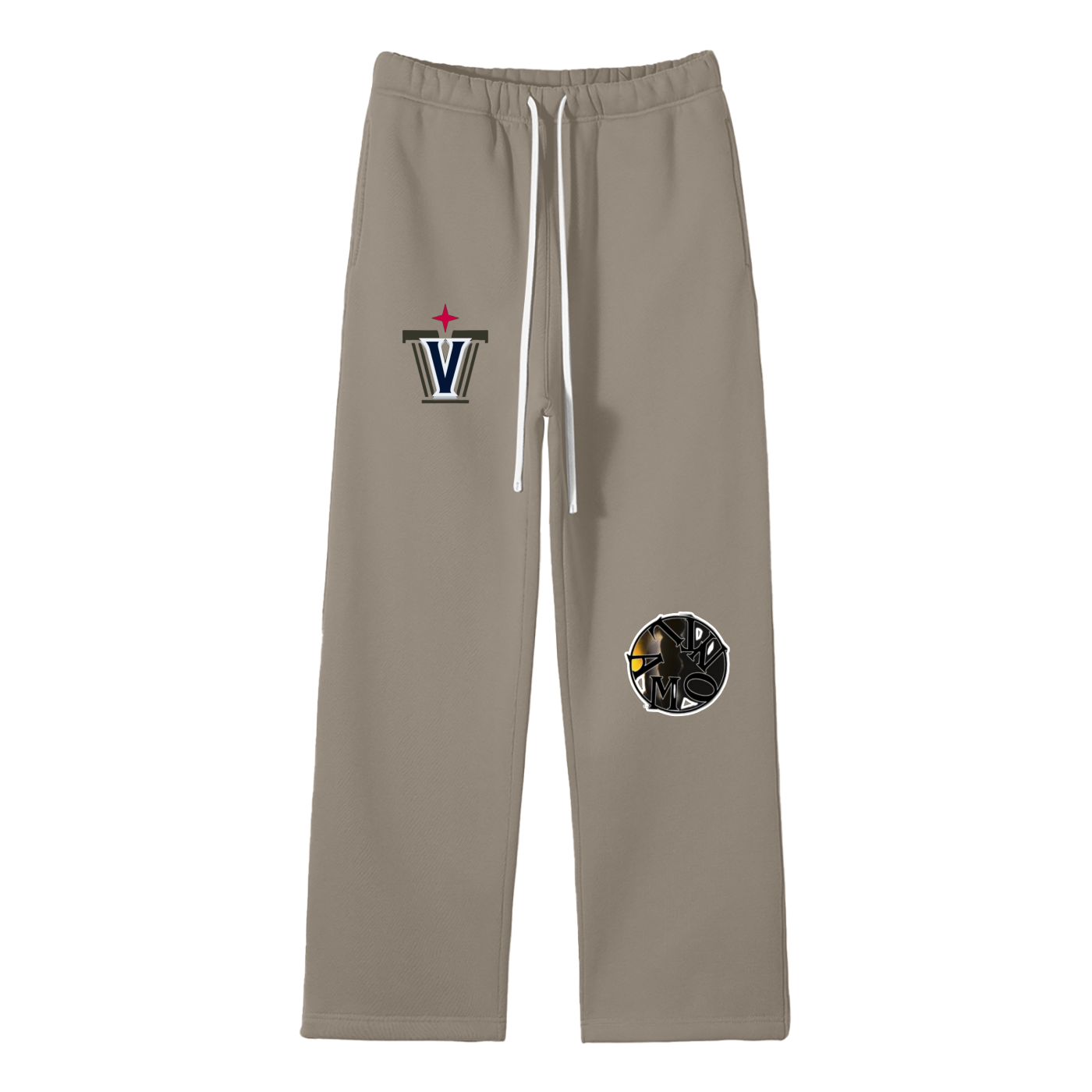 Unisex Solid Color Fleece Straight Leg Pants