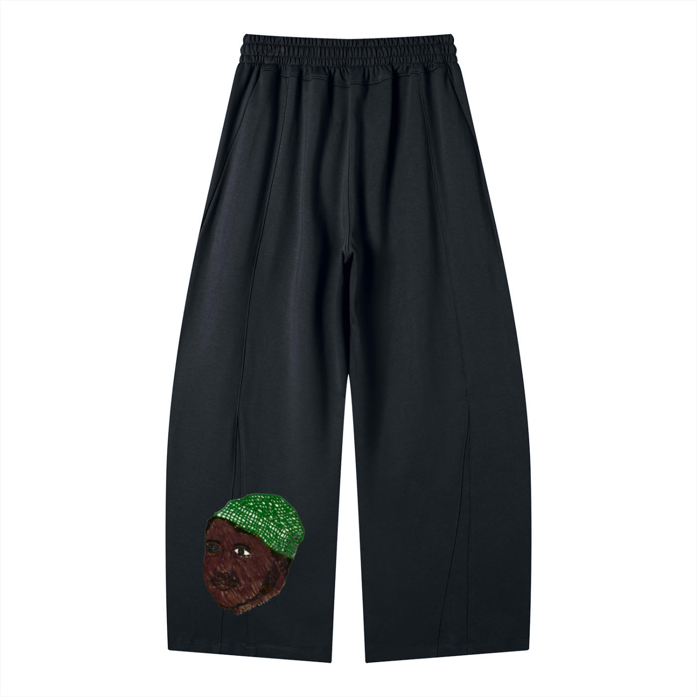 Heavyweight Wide Leg Panel Sweatpants