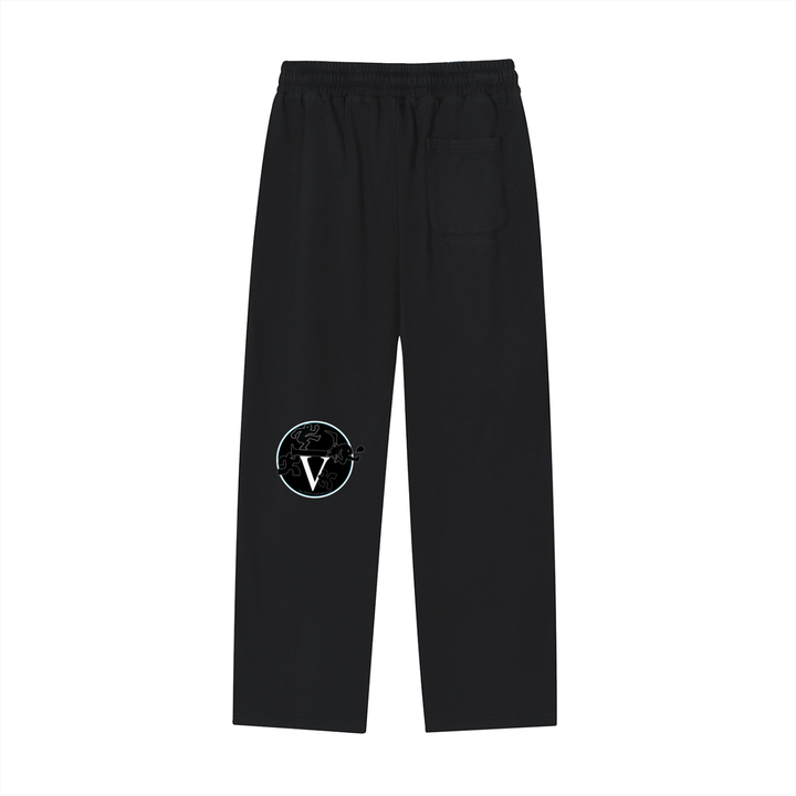 Reflection Striped Straight-Leg Sweatpants