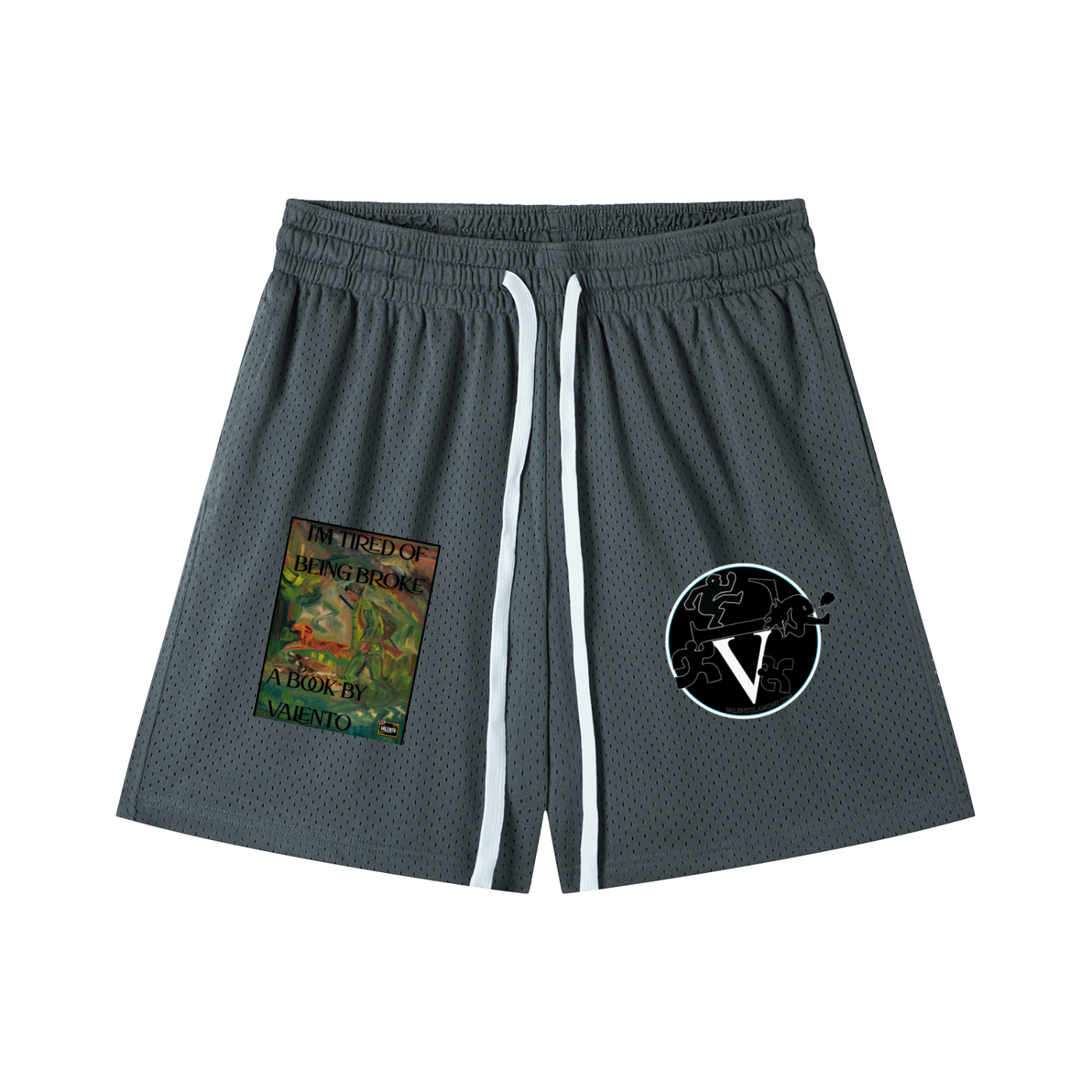 Mesh Drawstring Shorts