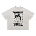 Vintage Washed Distressed Boxy Oversized T-Shirt