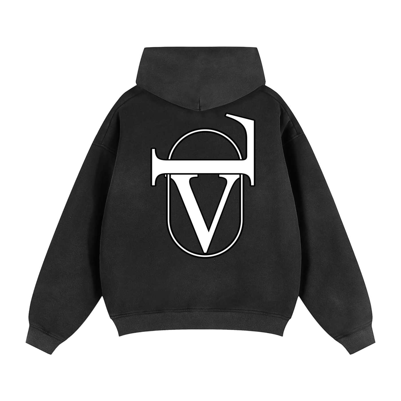 Sunfade Two-way Zipper Boxy Fleece Hoodie