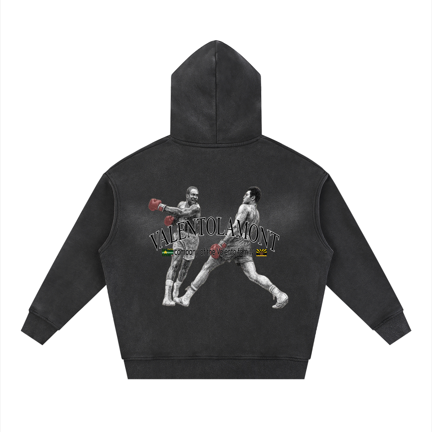 Sunfade Two-way Zipper Boxy Fleece Hoodie