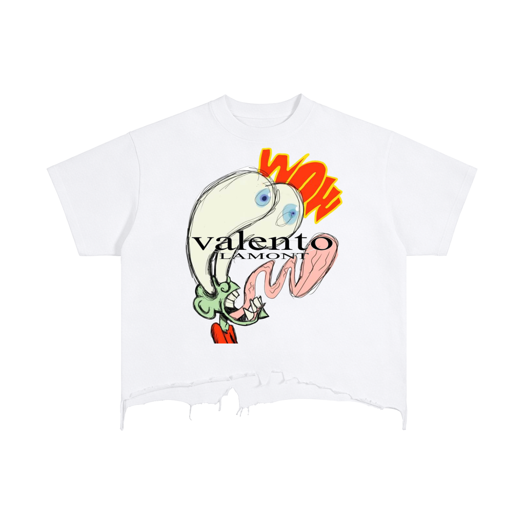 Vintage Wash Boxy Distressed Hem T-Shirt