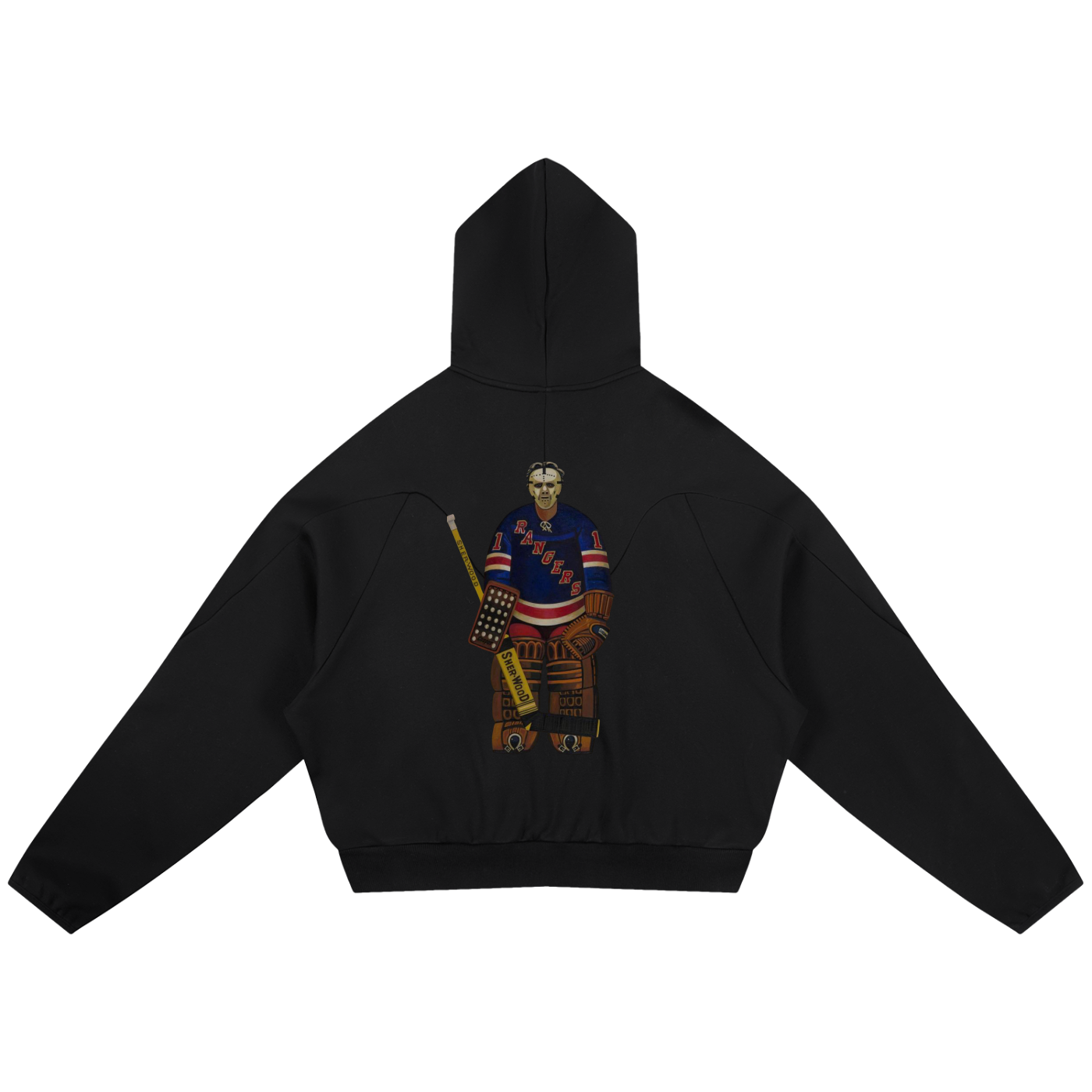 Curved Panel Raglan Hoodie