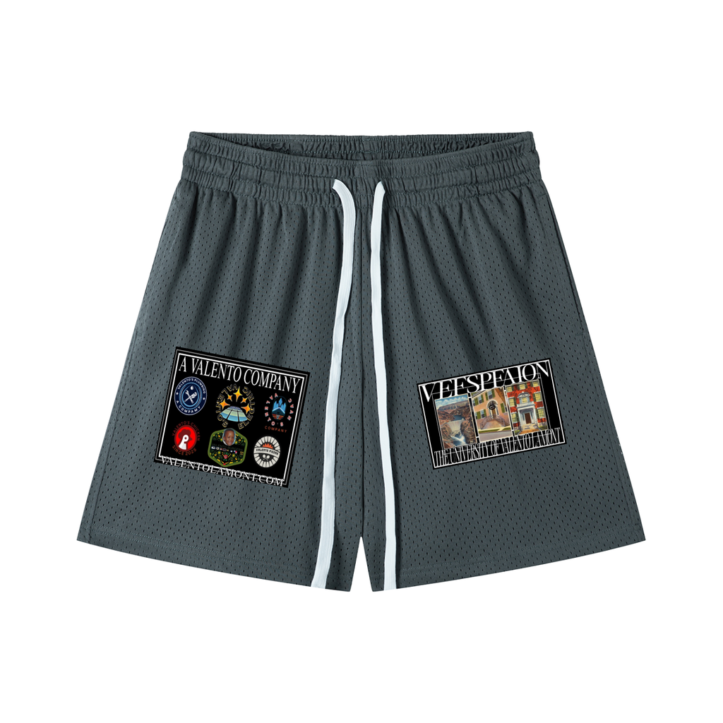 Mesh Drawstring Shorts