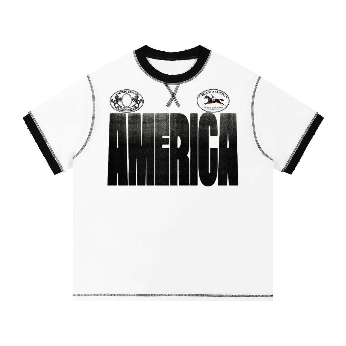 Unisex Contrast-Stitched Ringer T-Shirt