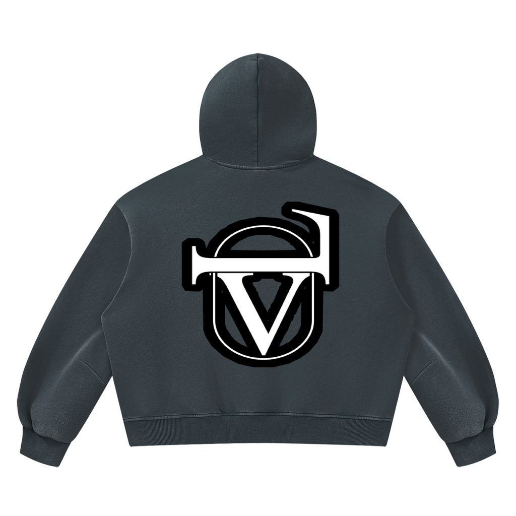 V Wash Boxy Fleece Hoodie