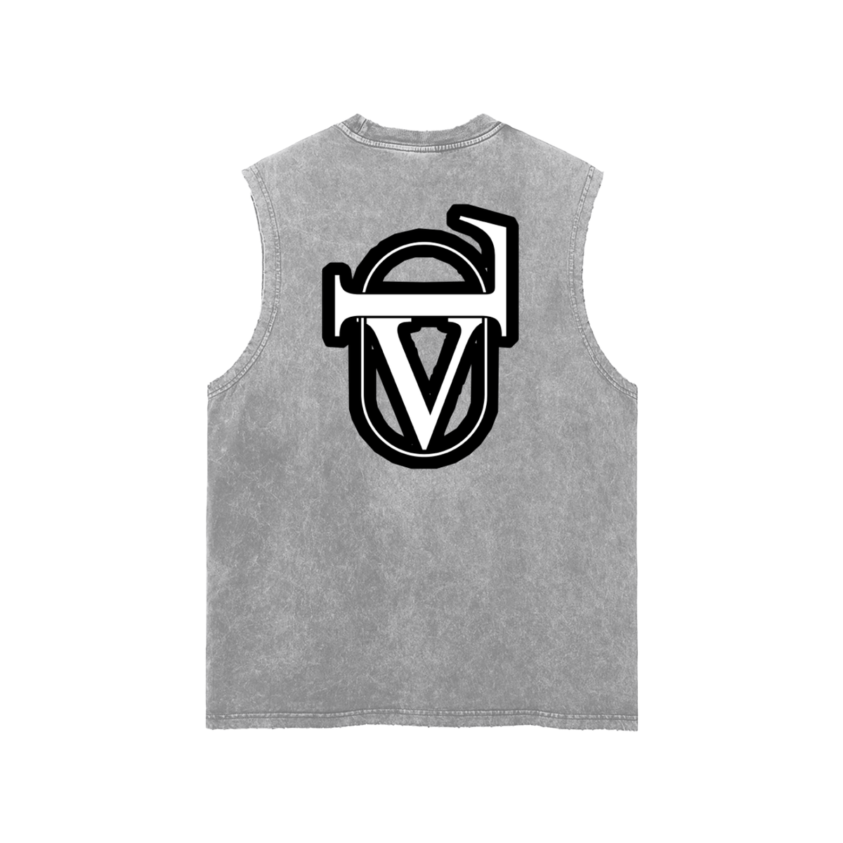 Snow Washed Frayed Hem Tank Top