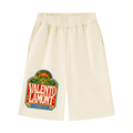 Unisex Raw Edge Fleece Shorts