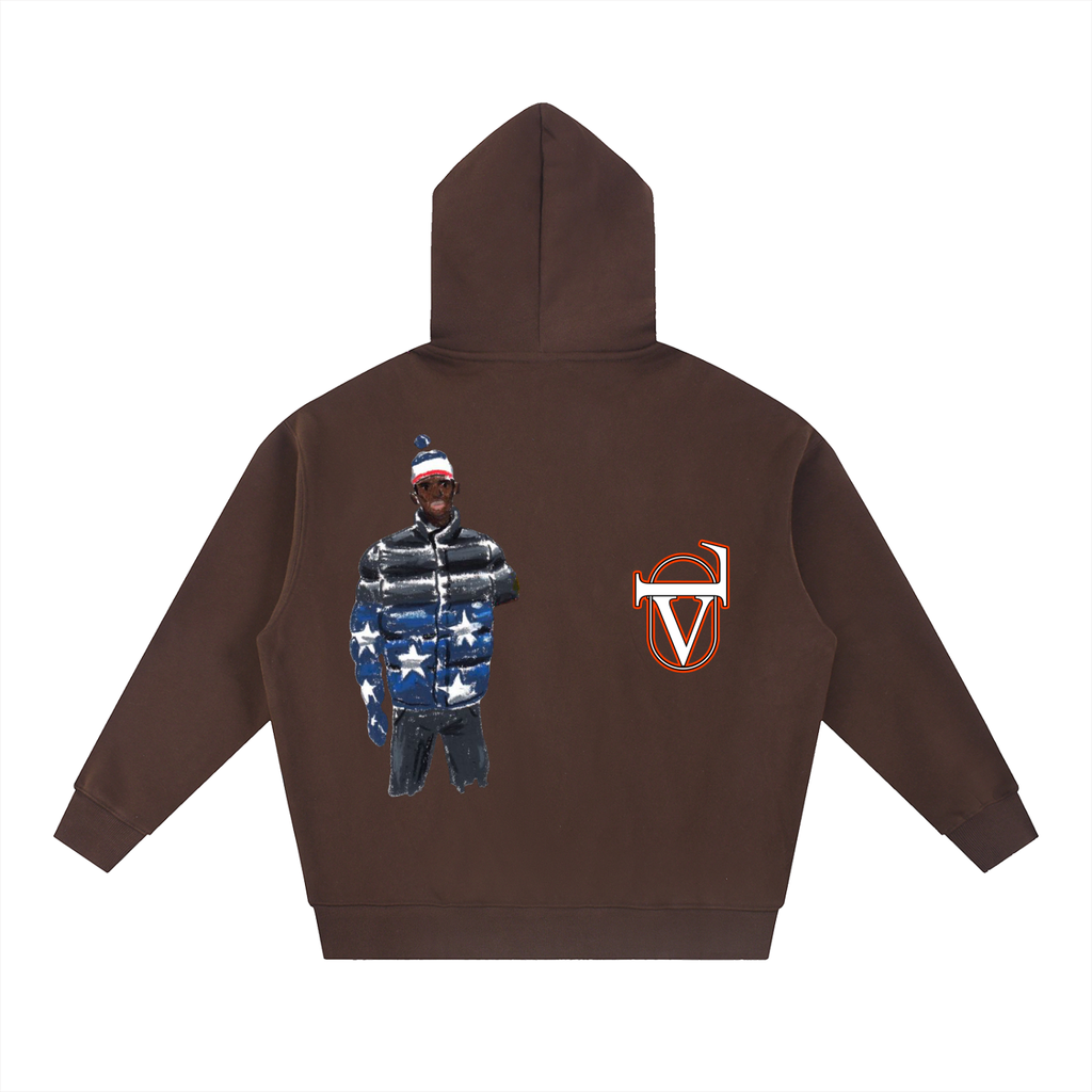 Essential Oversized Fleece Boxy Hoodie