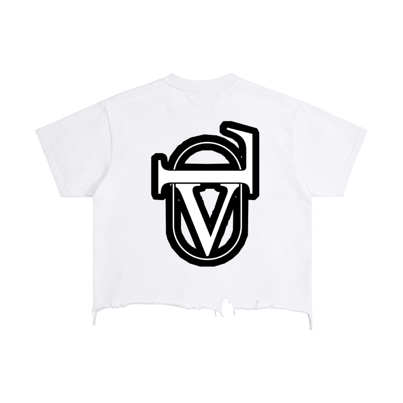 Vintage Wash Boxy Distressed Hem T-Shirt