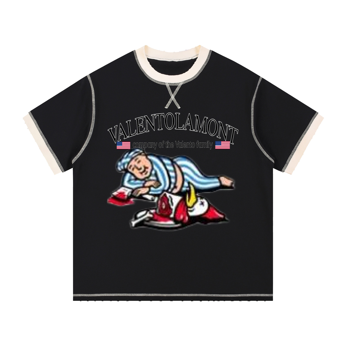 Unisex Contrast-Stitched Ringer T-Shirt