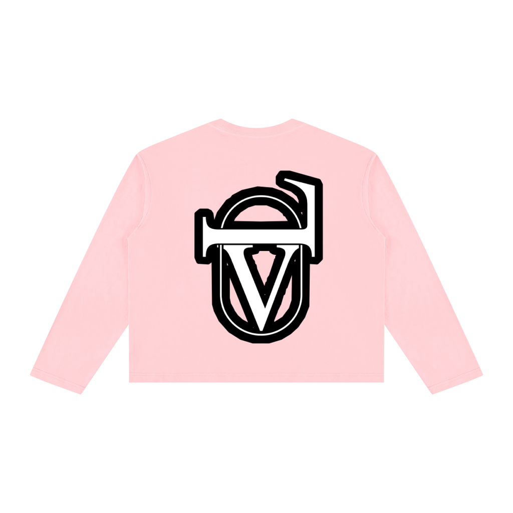 V Vintage Wash Long Sleeve Boxy T-Shirt
