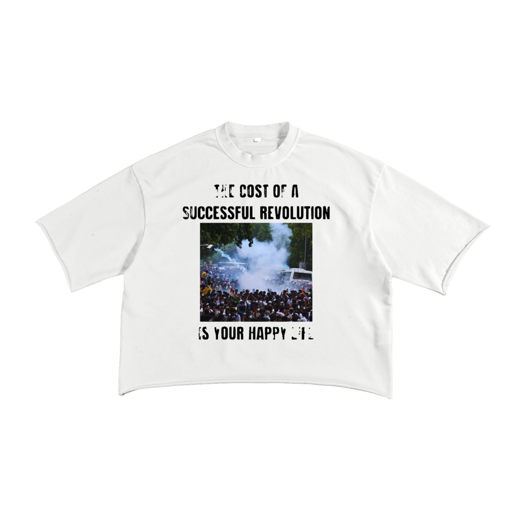 French Terry Raw Edge T-Shirt
