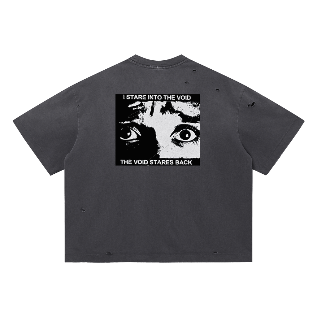 Vintage Washed Distressed Boxy Oversized T-Shirt