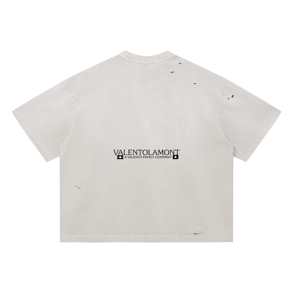 Vintage Washed Distressed Boxy Oversized T-Shirt