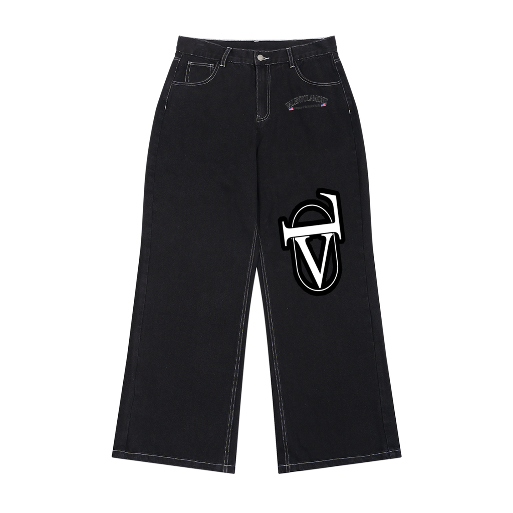Men's Straight Leg Raw Denim Jeans