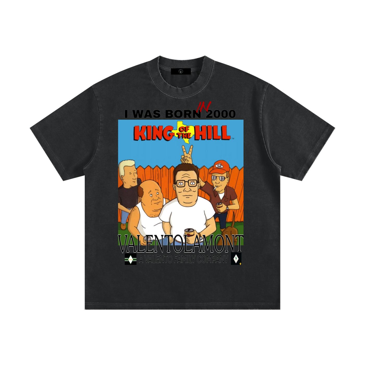 Heavyweight Vintage Washed Frayed T-Shirt