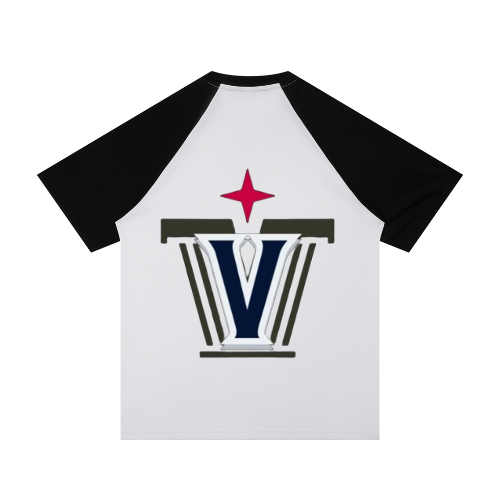 Contrast Raglan Sleeve Mesh T-Shirt