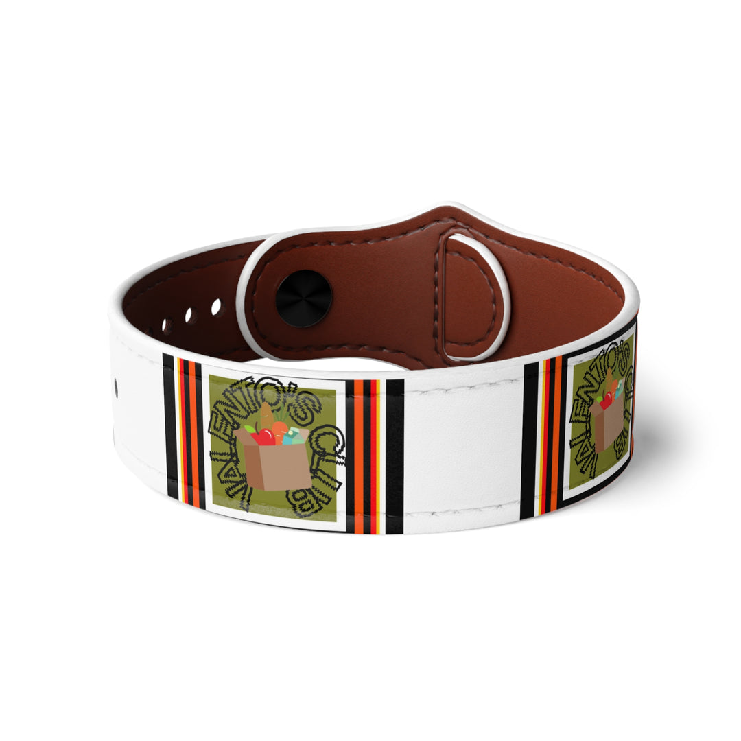 Faux Leather Wristband