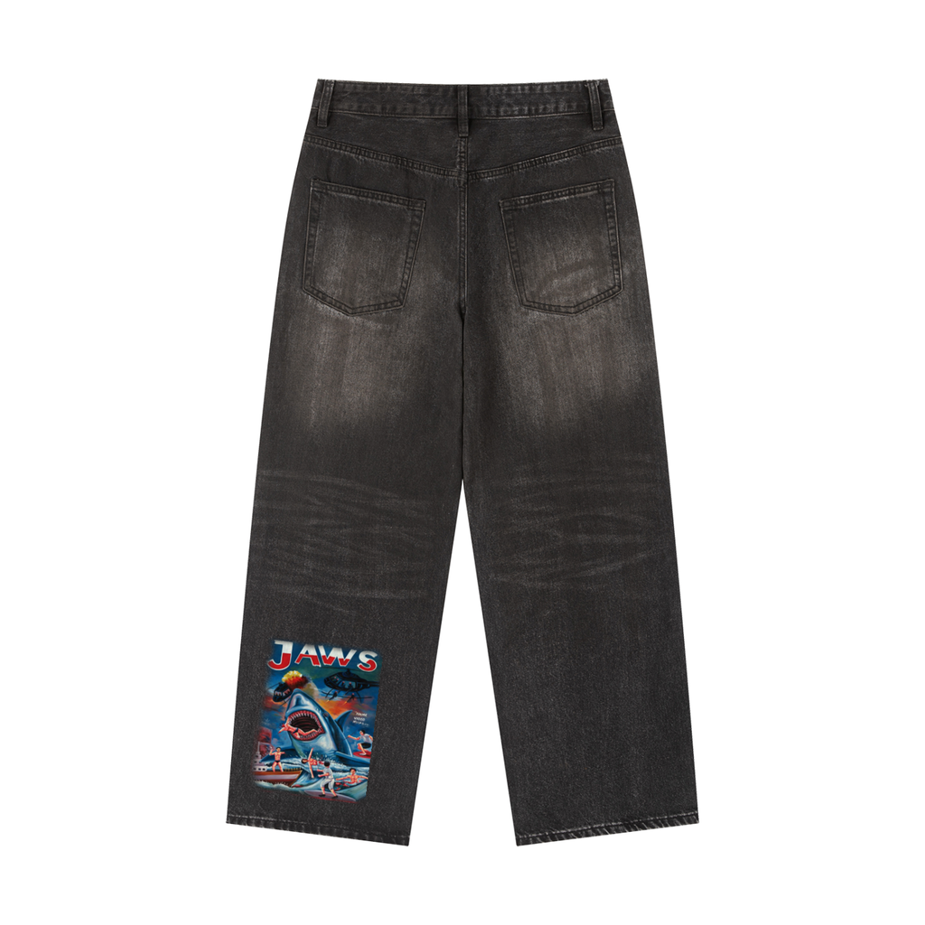 Vintage Wash Heavyweight Denim Jeans