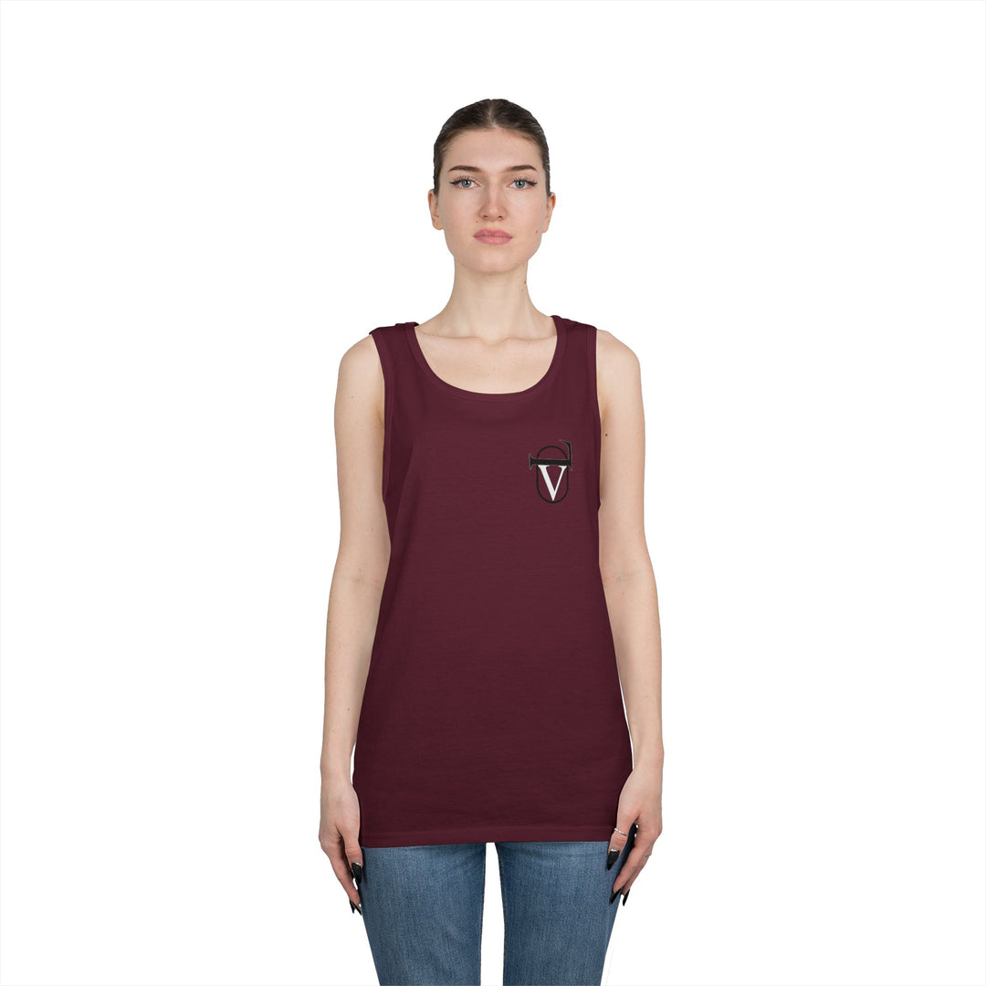 Unisex Heavy Cotton Tank Top - Comfortable Graphic Sleeveless Tee for Casual Wear, Summer Events, Gym, and Gifts