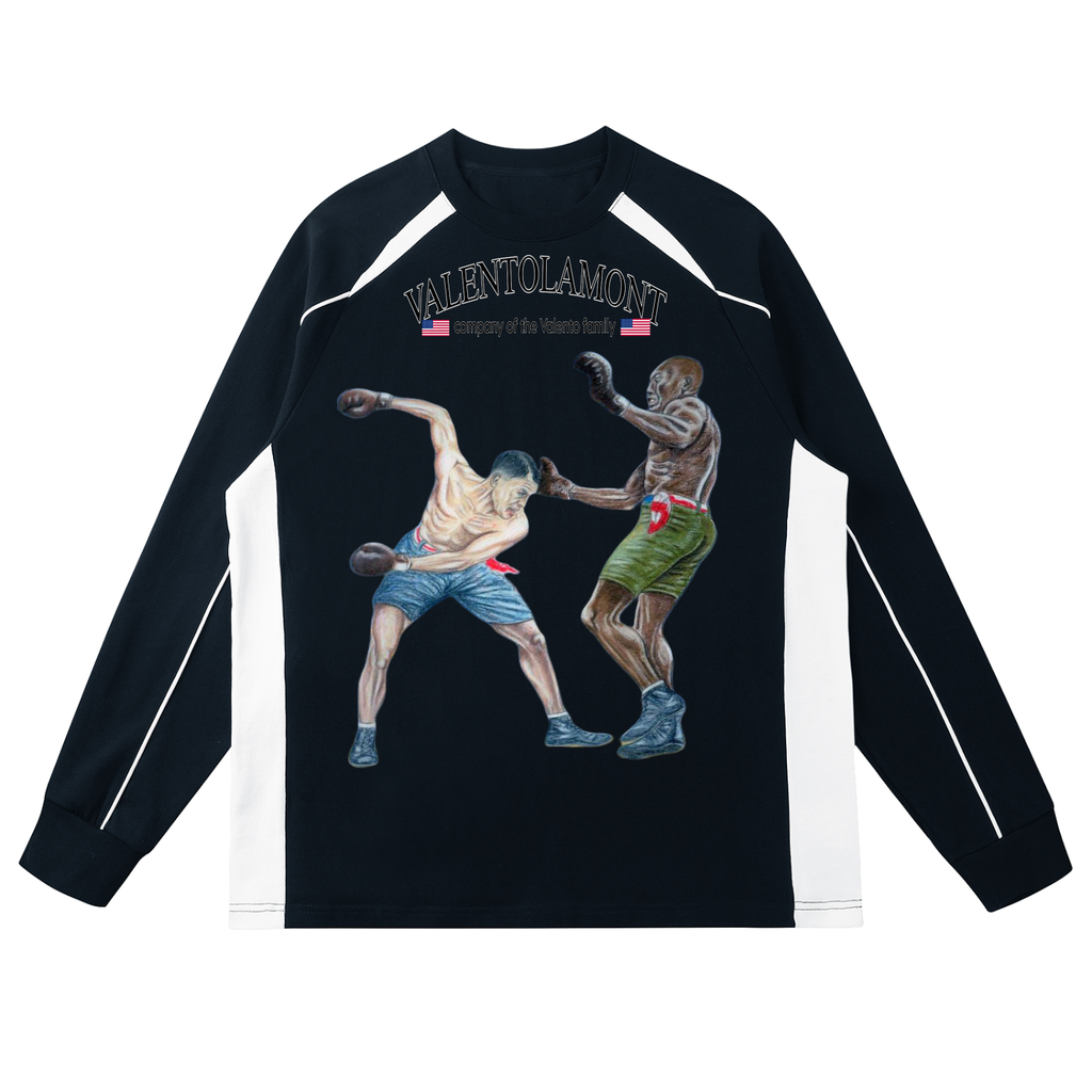 Contrast Panel Raglan Sweatshirt