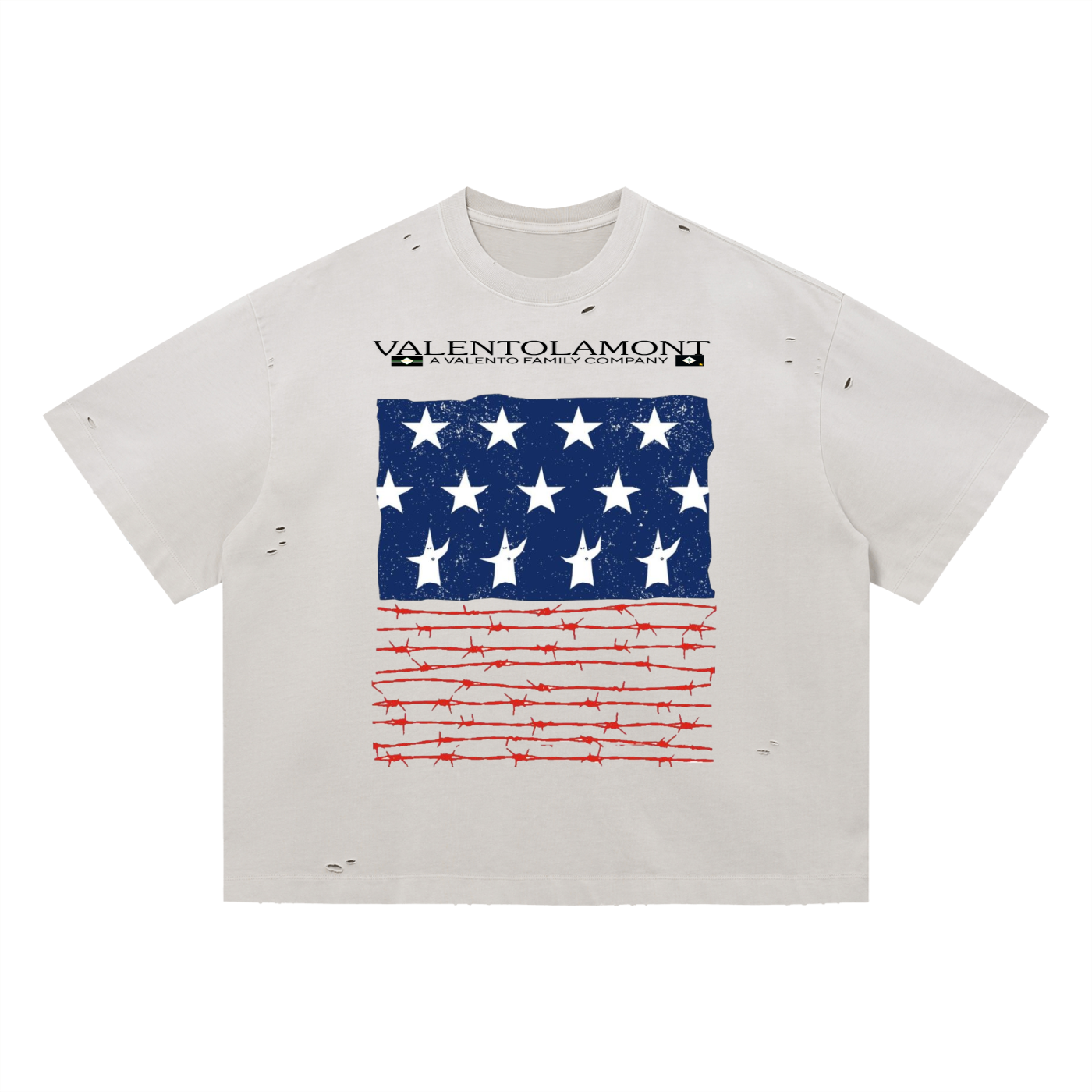 Vintage Washed Distressed Boxy Oversized T-Shirt