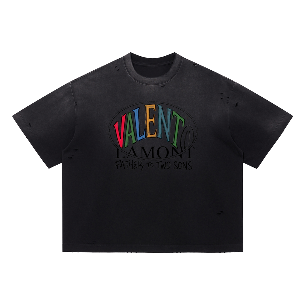 Vintage Washed Distressed Boxy Oversized T-Shirt