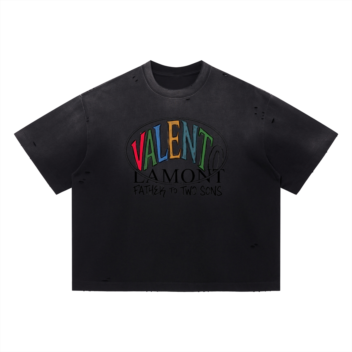 Vintage Washed Distressed Boxy Oversized T-Shirt