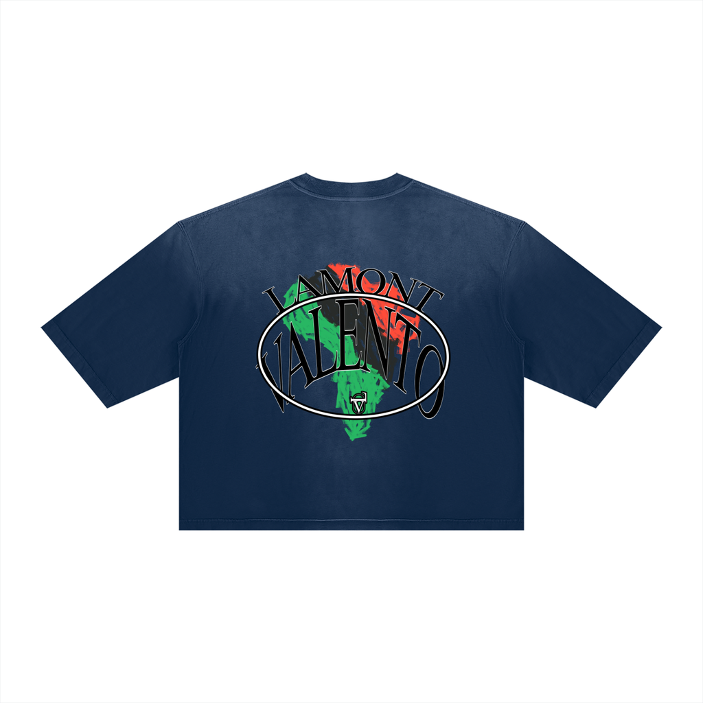 V Vintage Wash Sunfade Boxy T-Shirt