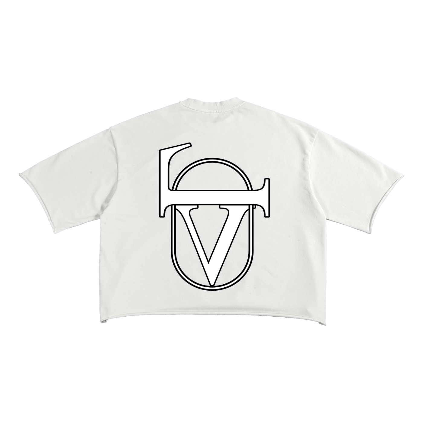 French Terry Raw Edge T-Shirt