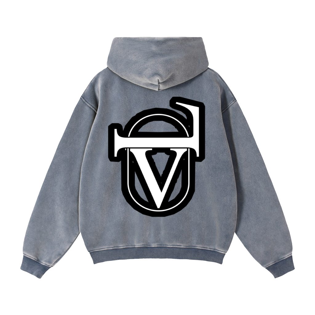 Zip-Through Boxy Fleece Hoodie