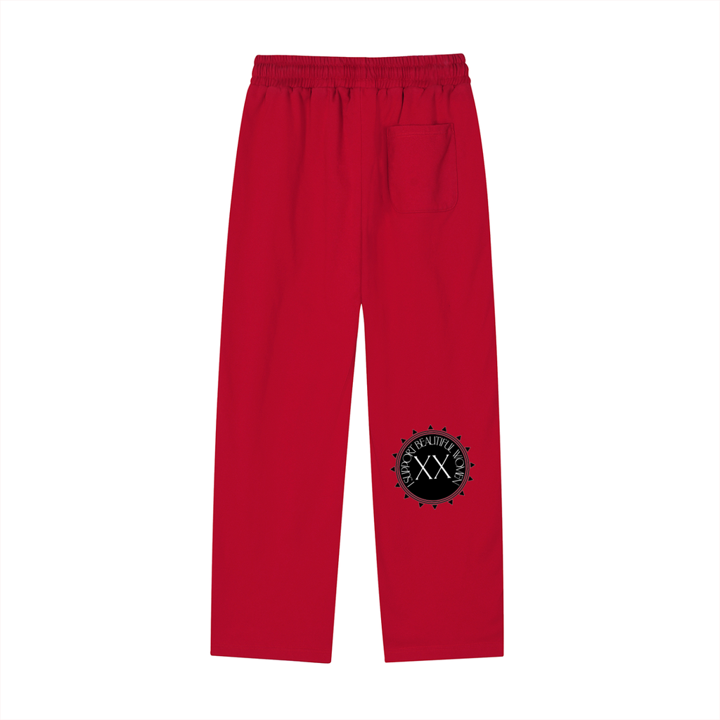 Reflection Striped Straight-Leg Sweatpants