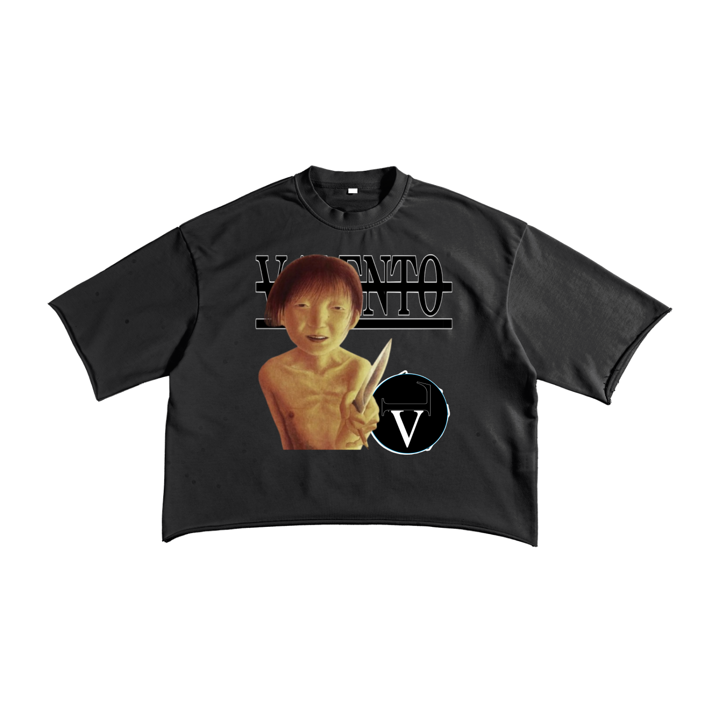 French Terry Raw Edge T-shirt