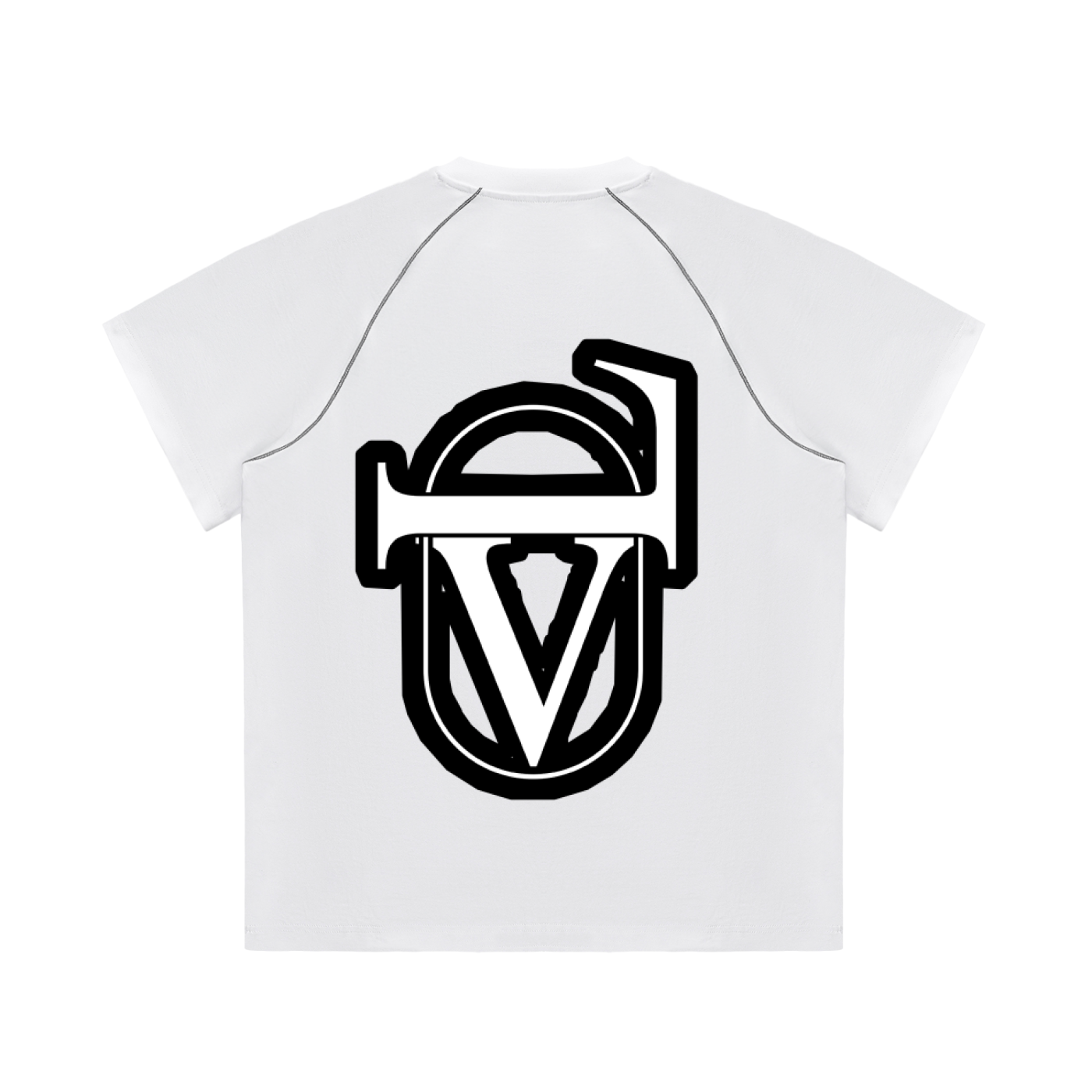 Striped Contrast Stitch T-Shirt