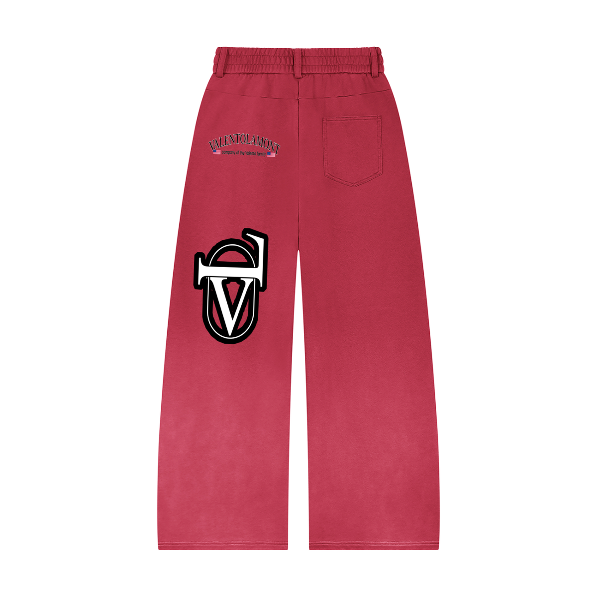 Unisex Sunfade Paneled Barrel Leg Sweatpants