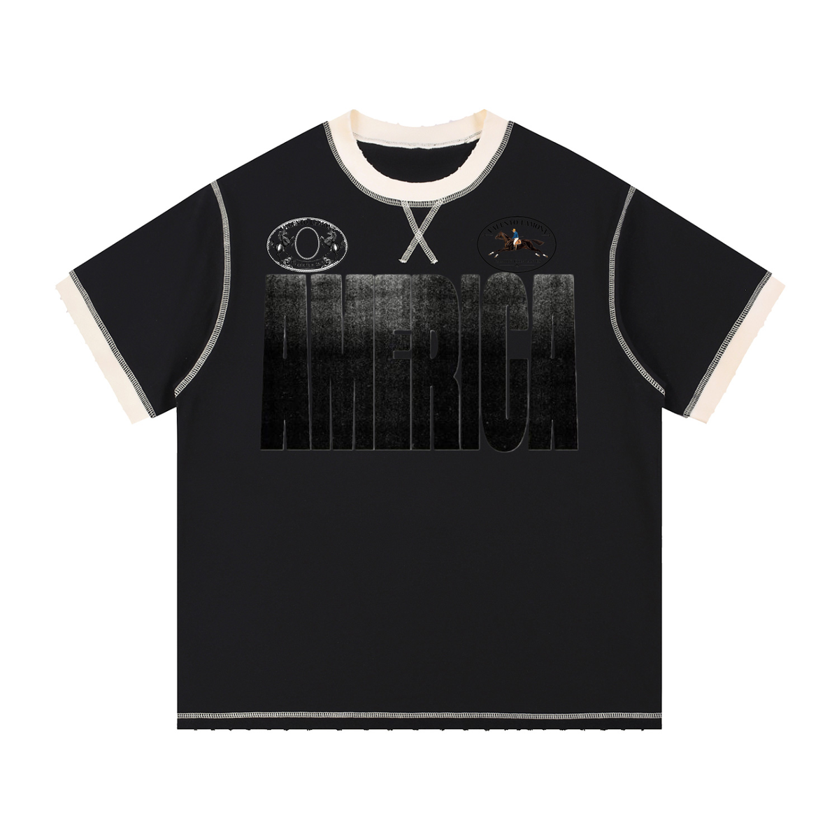 Unisex Contrast-Stitched Ringer T-Shirt