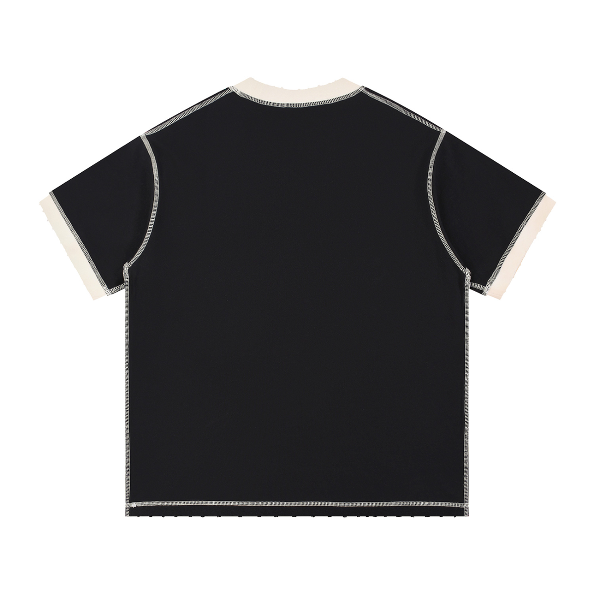 V Contrast-Stitched Ringer T-Shirt