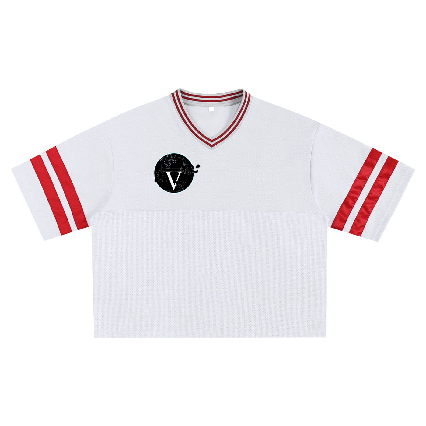 Taped Mesh Boxy T-shirt