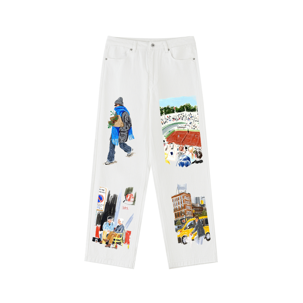 Heavyweight Cotton Straight-Leg Pants