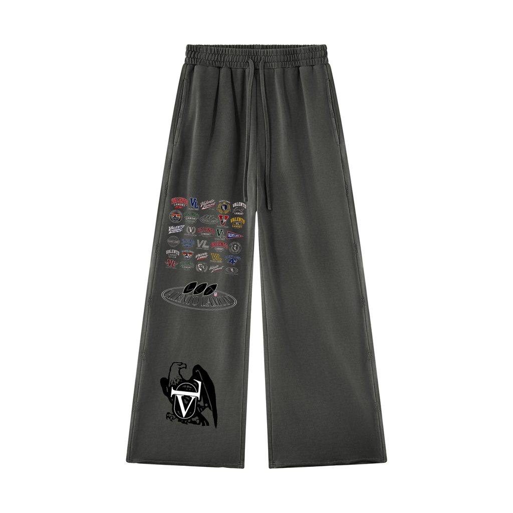 Unisex Vintage Wash Raw Edge Sweatpants