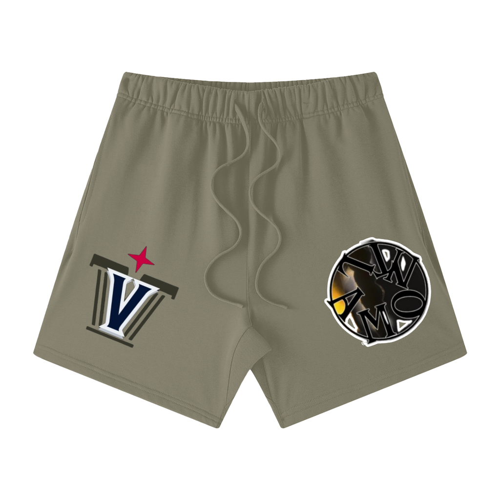 Unisex Earth Tone Loose Fit Cotton Shorts