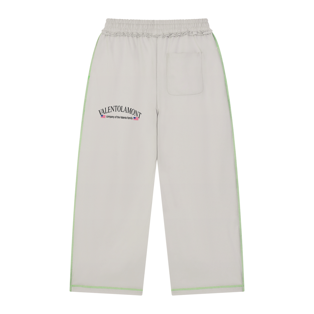 V Raw Edge Topstitch Sweatpants